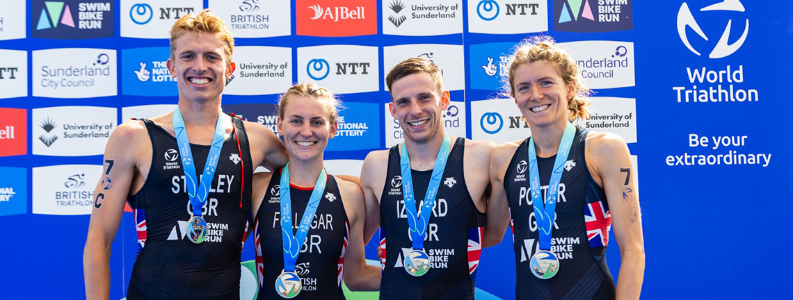 Brits take silver at home behind France